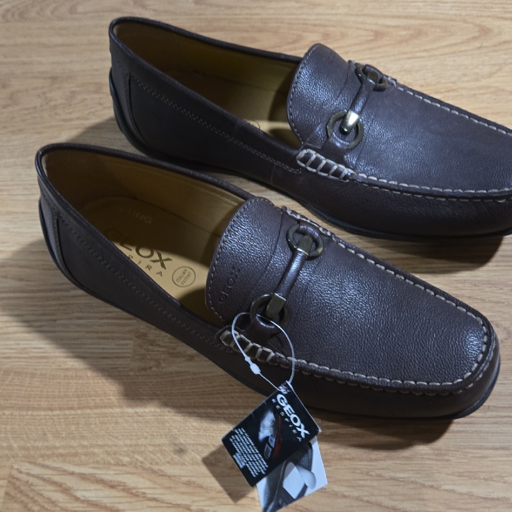 Geox Brown Loafers Slip-Ons Classic Design